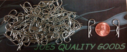 100 body clips pins - rc,